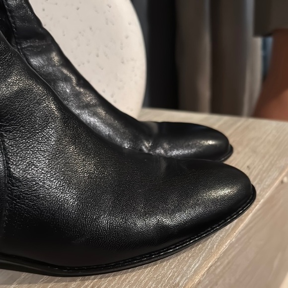 Cole Haan women's calf-length leather boots with fine heels - Picture 4 of 8